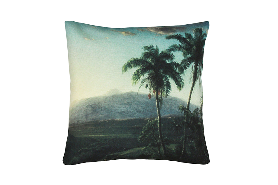 Palm Landscape cushion cover - printed (45x45cm) 속솜포함 제품