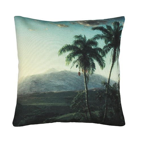 Palm Landscape cushion cover - printed (45x45cm) 속솜포함 제품